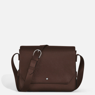 Bolsa Messenger Montblanc Belt Messenger Bag in Sartorial Leather - Ébano