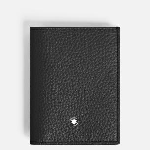 Carteira Montblanc 4cc in Grain Leather - Preto