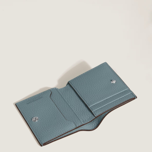 Carteira Montblanc 4cc in Grain Leather - Azul Fosco