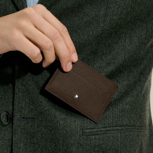 Porta-Cartões Montblanc 5cc in Sartorial Leather - Ébano