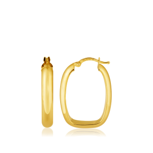 Brinco Argola de Ouro amarelo - 18K