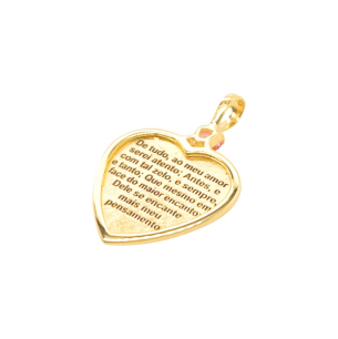 Pingente Ouro Amarelo 18K com Topázio rosa 