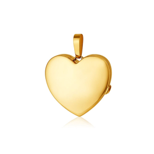 Relicário coração em Ouro Amarelo 18K