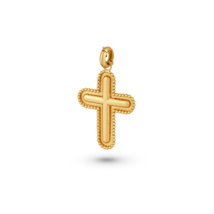 Pingente Cruz em Ouro Amarelo 18k 