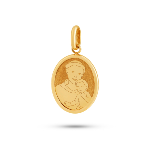 Pingente Medalha Santo Antônio em Ouro Amarelo 18K