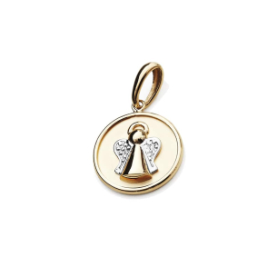 Pingente Ouro Amarelo 18K anjo da guarda