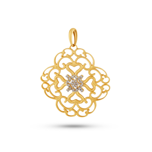 Pingente com Diamantes em Ouro Amarelo 18K