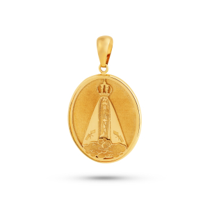 Pingente Nossa Senhora Aparecida em Ouro Amarelo 18K