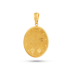 Pingente Nossa Senhora Aparecida em Ouro Amarelo 18K