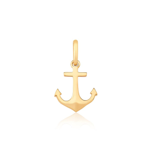 Pingente Ouro Amarelo 18K ancora
