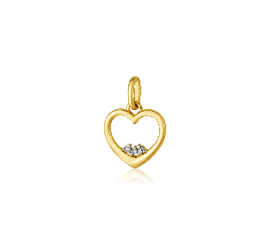 Pingente de coração em Ouro Amarelo 18K brilhantes - PI7012.00713_OA