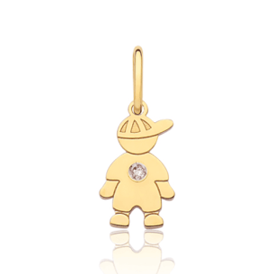 Pingente de ouro amarelo menino - 18K