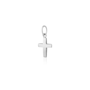 Pingente Ouro Branco 18K cruz menor