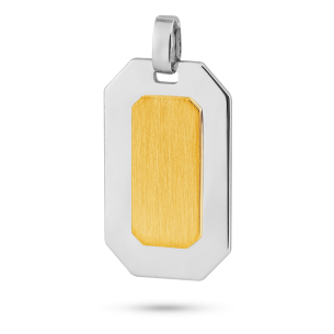 Pingente em Ouro Amarelo e Ouro Branco 18K
