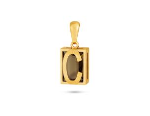 Pingente Ouro Amarelo 18K com Quartzo Green Gold