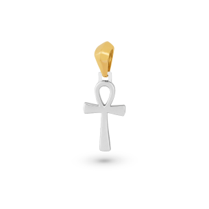 Pingente em Ouro Amarelo e Ouro Branco 18k
