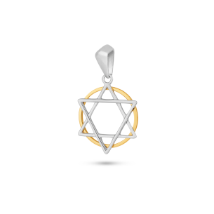 Pingente em Ouro Amarelo e Ouro Branco 18K