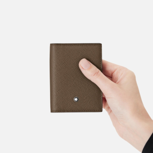 Porta Cartão Montblanc Sartorial Trio 4CC - Marrom