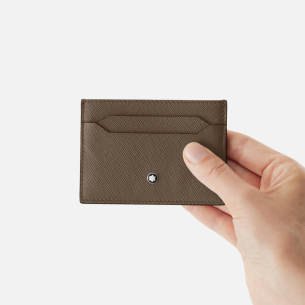 Porta Cartão Montblanc Sartorial Trio 5CC - Marrom