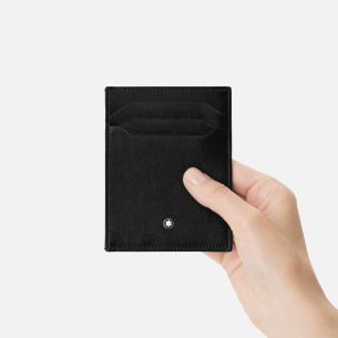 Porta Cartão Montblanc Meisterstück 4CC com porta identificação - Preto
