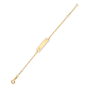 Pulseira Infantil Masculina em Ouro Amarelo e Ouro Branco 18K