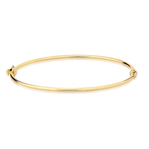 Pulseira rígida de ouro amarelo 18k fina