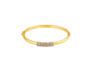 Pulseira em Ouro Amarelo 18K com Diamantes  