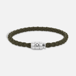 Pulseira Montblanc Medium, Soft Leather, Khaki