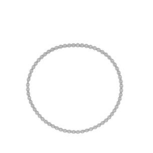 Pulseira em Ouro Branco 18K de Bolinhas  