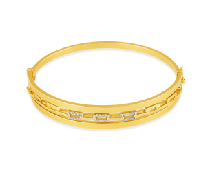 Pulseira em Ouro Amarelo 18K com Diamantes  