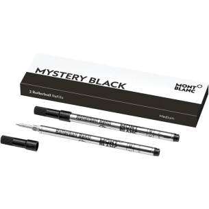 Refil para Rollerball Mystery Black Escrita Média - 2 unidades