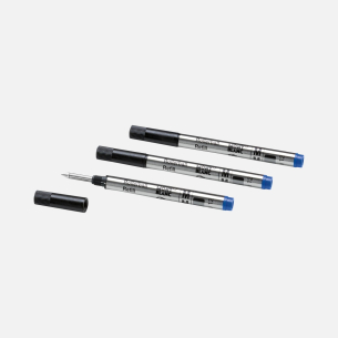 Refil de caneta Montblanc rollerball 3 Recargas (M) - Azul Royal