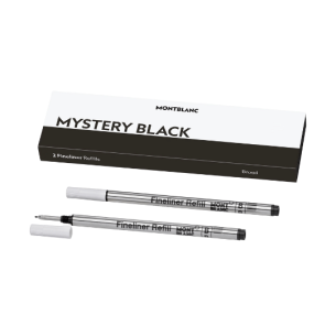 Refil de caneta Montblanc 2 recargas de delineador fino (L) Mystery Black