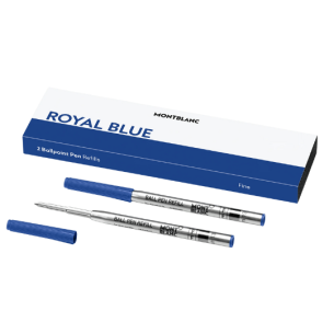 Refis de caneta esferográfica (F) Azul Royal 2 unidades