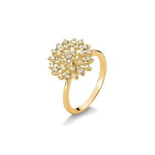 Anel em Ouro Amarelo 18K com Diamantes